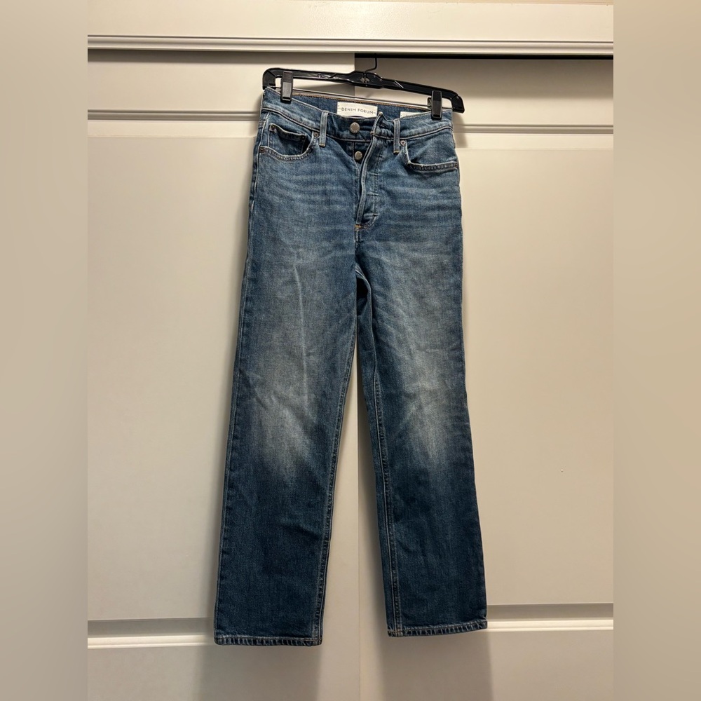 Denim Forum The Arlo High Rise Straight, size 24